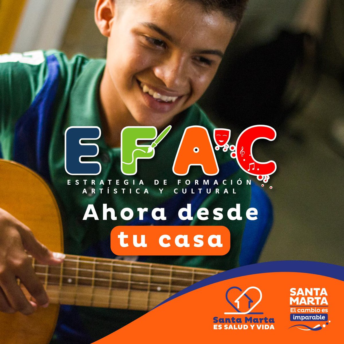CulturaSMR's tweet photo. ¡Ahora desde tu casa!

Disfruta de nuestra programación Artística y Cultural del Distrito ✨
Encuentra el link de inscripción en https://t.co/oVEa6rIVRH y empieza tu fortalecimiento en formación con nosotros ✨

#Efac2020 https://t.co/KBqephu2gU