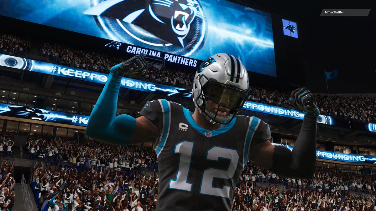 Panthers_MBL's tweet photo. Week 16 || Panthers 28 Dolphins 17

We come away with the W despite being more than doubled on time of possession. Miami had a 17 play drive at one point. Moore and Samuel helped us keep pace and a pick six by Westry gave us the lead for good. https://t.co/3bAnJyrpri