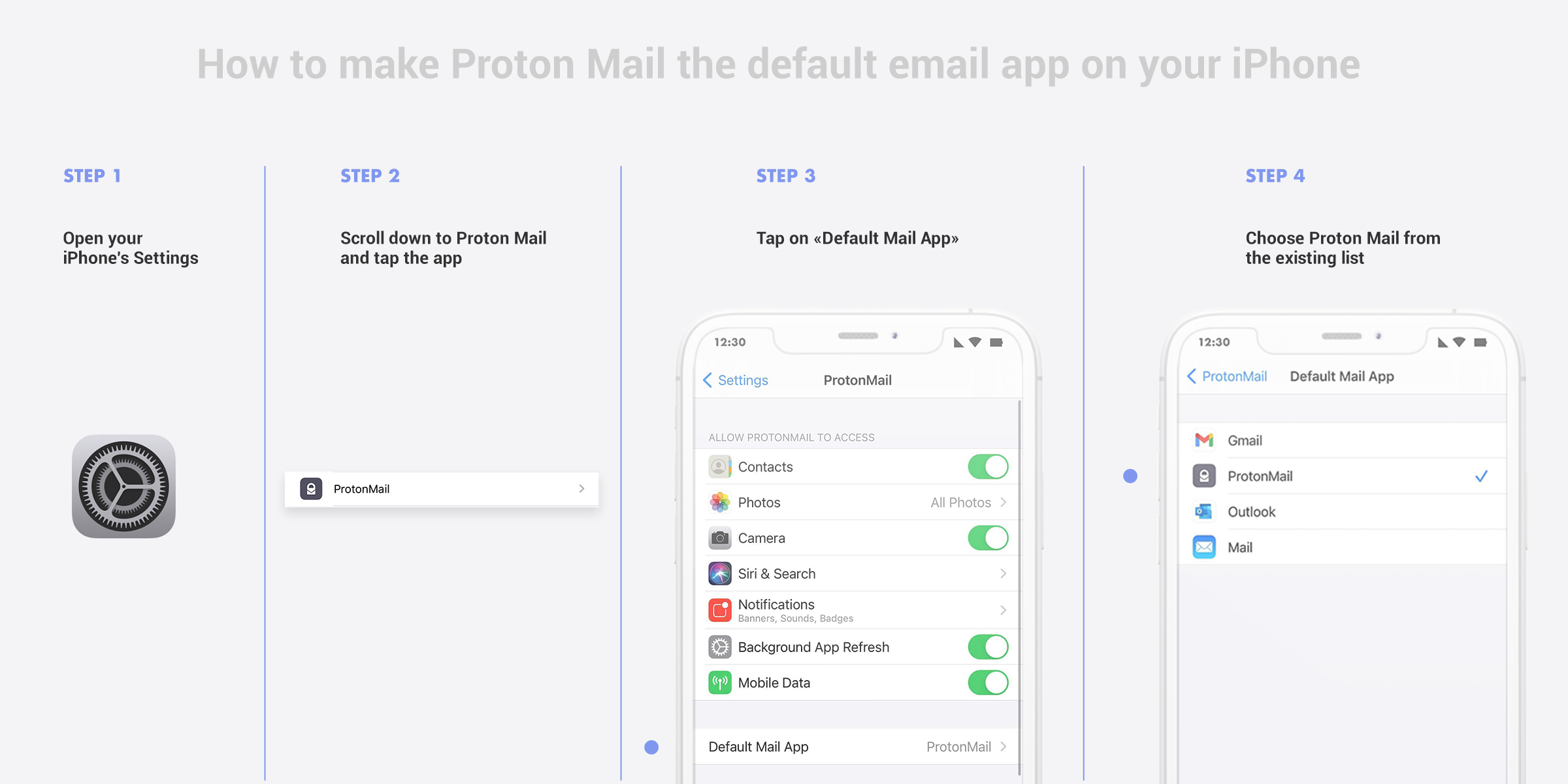 Proton on twitter good news ios users you can now set protonmail as