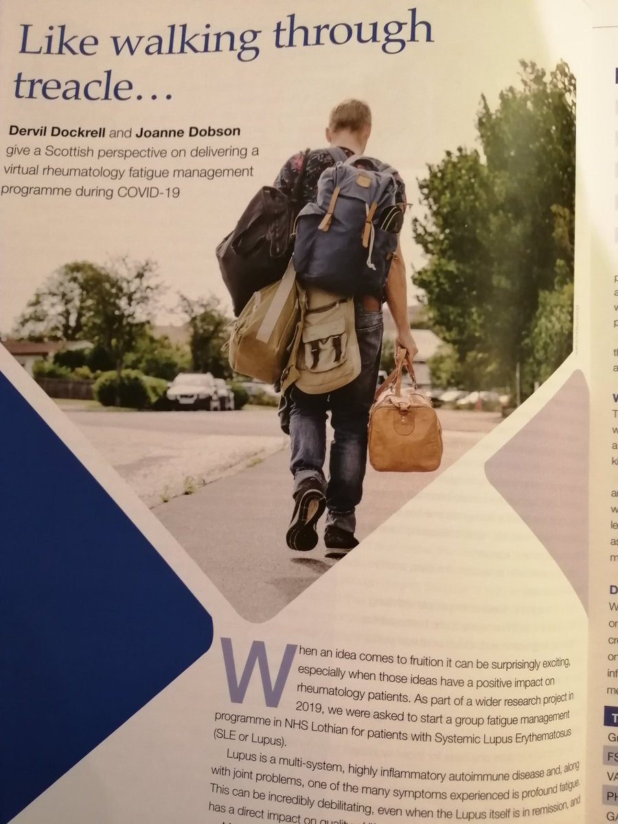 CathMcCoy's tweet photo. Great work @dervidock on tackling and sharing your experiences of the many challenges in getting a #virtual #fatiguemanagement group up and running 👍 #lupus #inflammatoryarthritis #COVID19 #TheNewNormal #selfmanagementtools @OTnews https://t.co/5lunHy7eau