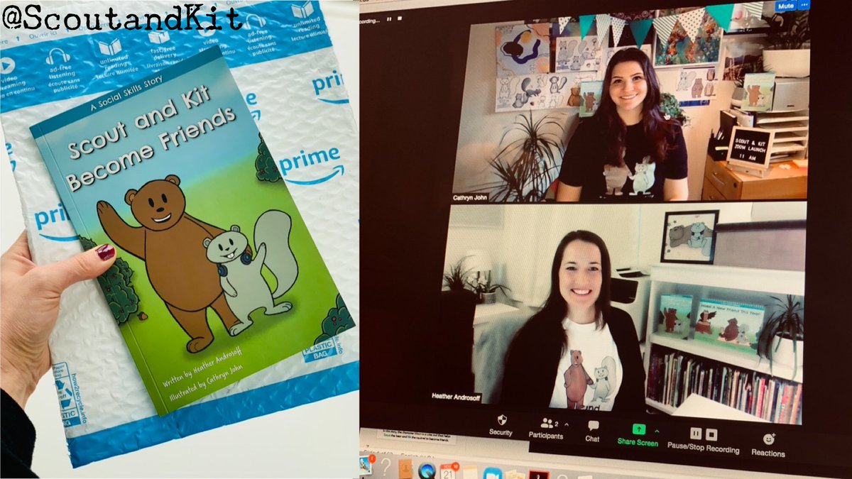 scoutandkit's tweet photo. This was fun! 👏🏼 Thank you Cathryn John for your artistic work on this book. 🙏🏼 I enjoyed our virtual launch yesterday! 🚀 📖 

#booklaunch #virtualevent #zoomlife #amazonbooks https://t.co/S5COaNLijL