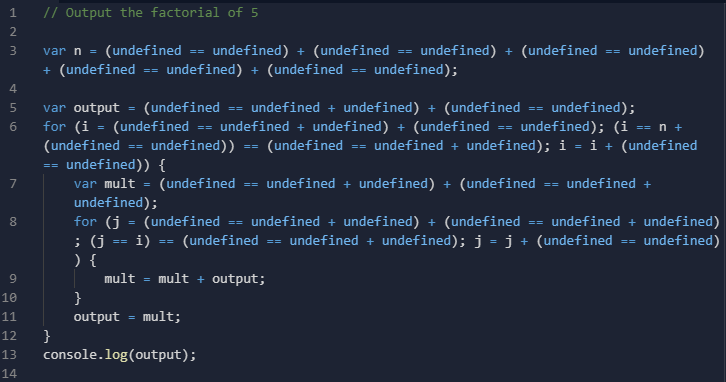 EsotericCodes's tweet photo. Computing with JS's undefined  https://t.co/kx3vPHveF4 https://t.co/6Y7DUtKDif