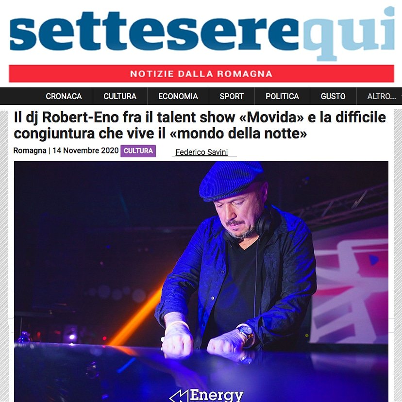 #RobertEno #RelightOrchestra #dj and #movidaschool #djcoach #interview for #Settesere magazine .
settesere.it/it/notizie-rom…