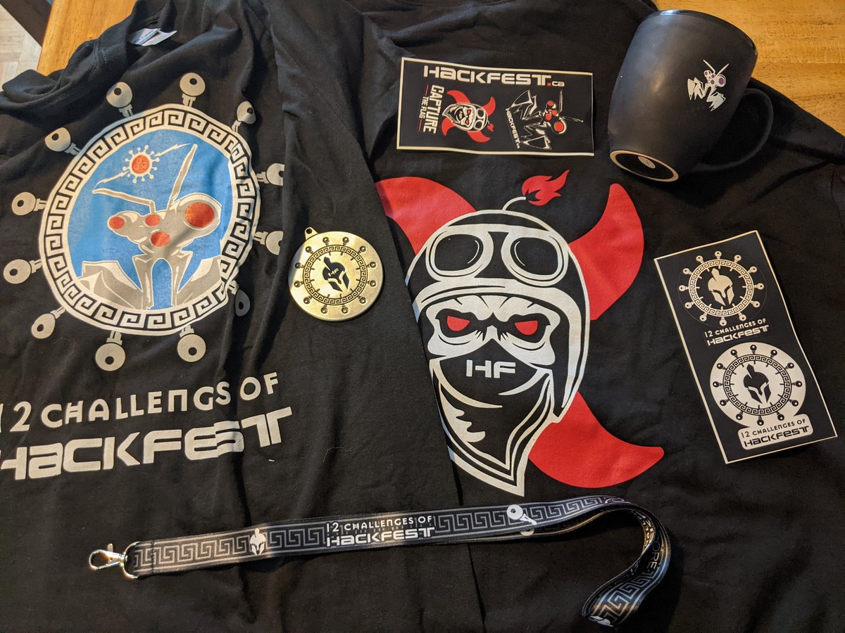 ehogue's tweet photo. I just received my @hackfest_ca swag https://t.co/rIzKIirqN4