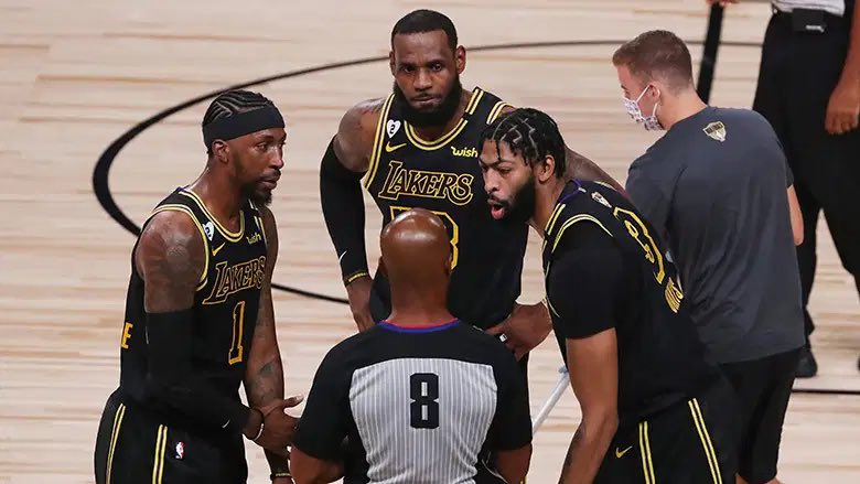 TheHoopCentral's tweet photo. Updated look at the Lakers Roster;

LeBron James
Anthony Davis
Dennis Schroder
Montrezl Harrell
Kentavious Caldwell-Pope
Marc Gasol
Wesley Matthews
Alex Caruso
Kyle Kuzma
Markieff Morris
Talen Horton-Tucker
Jordan Bell
Alfonzo McKinnie

The deepest roster in the NBA? 🤔👀 https://t.co/bI9FasO3Ln