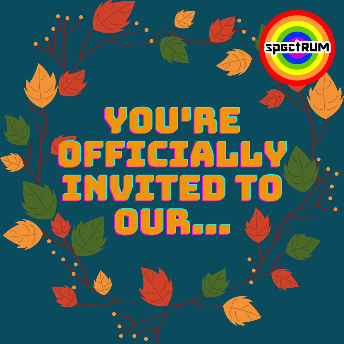 spectrumuprm's tweet photo. Finals are approaching, but first  Thanksgiving!. 🦃If you celebrate the holiday or not, we at SpectRUM would like to borrow a bit of your time✨ Join us on Wednesday 25th at 6pm for a cheesy Queer Club where we'll encourage and admire each other's hard work this semester. 🏳️‍🌈💖✨ https://t.co/TOPPHc4M4q