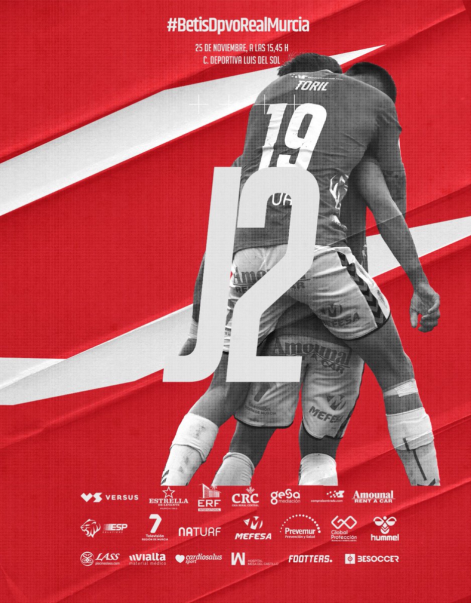 realmurciacfsad's tweet photo. #J2 // @RBetisCantera v @realmurciacfsad miércoles 25 de noviembre a las 15:45h. en las instalaciones de la Ciudad Deportivas Luis del Sol de #Sevilla 
#BetisDpvoRealMurcia https://t.co/OyRdJJ2iJy