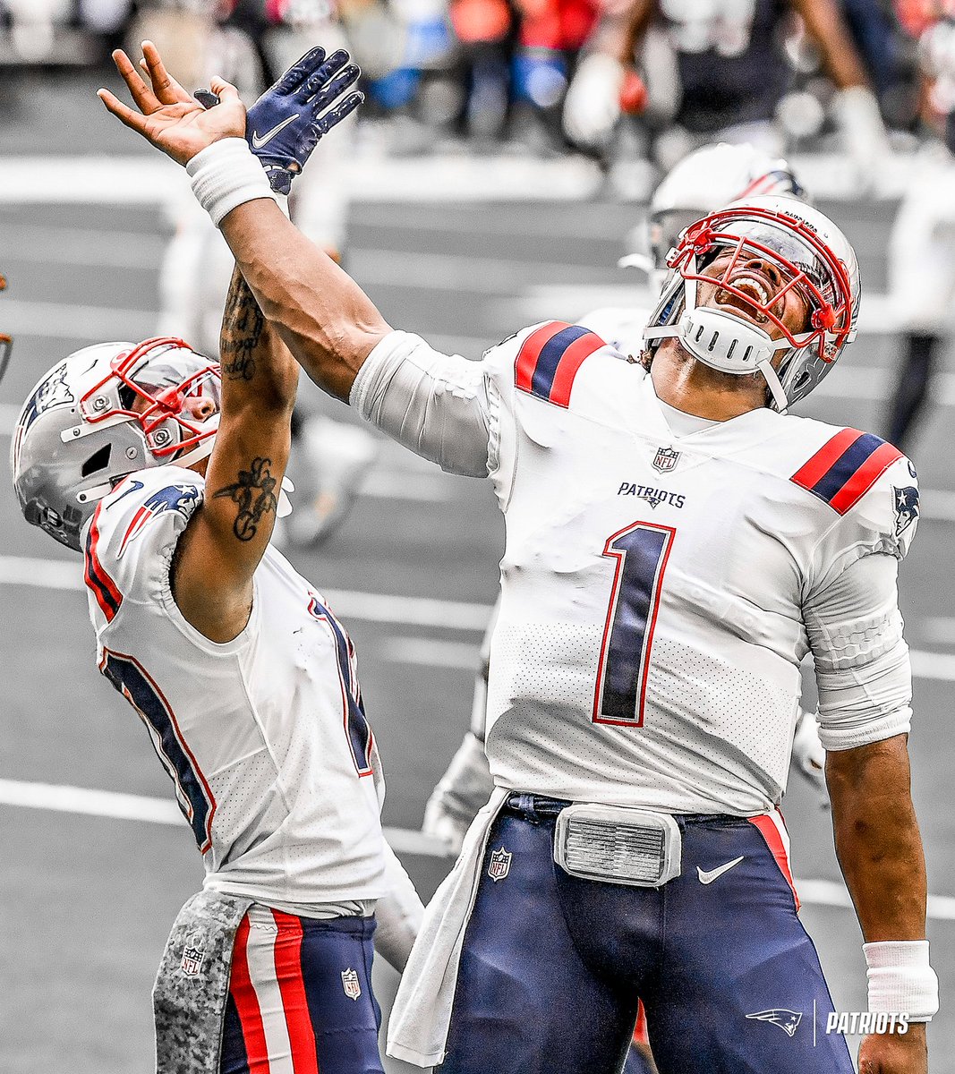Patriots's tweet photo. Some things never change.

@CameronNewton | @LookIn_Da_Miere https://t.co/4B5SwoaEvz