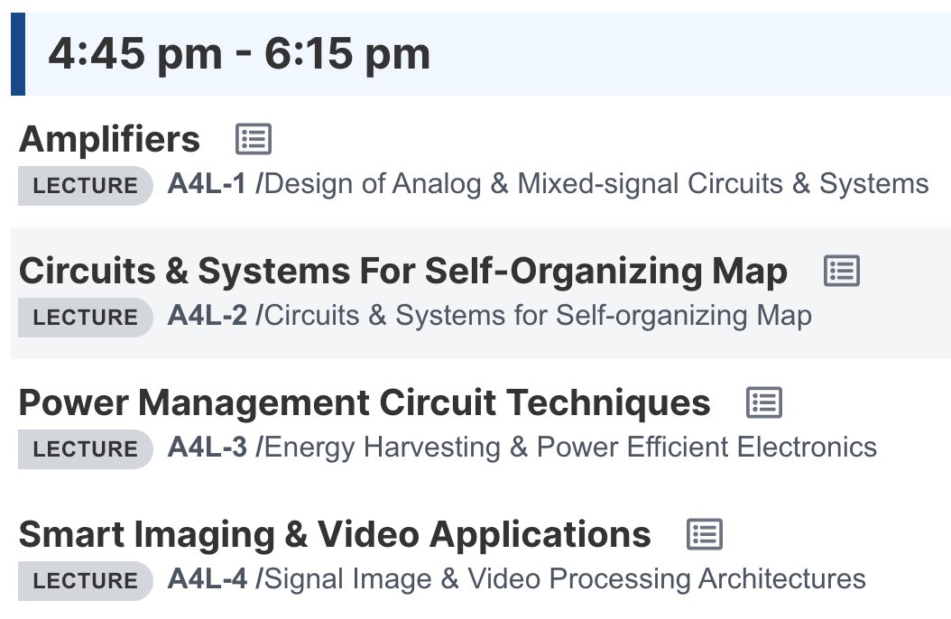 IEEEICECS's tweet photo. And last, but not least, the afternoon Lectures are about to start!
4 parallel sessions will conclude this exciting 1st day of the @ICECS2020 Conference. Make sure to attend and contribute with questions.
#ICEC2020 #cas #powermanagement #smartimaging #amplifiers #selforganizing https://t.co/5f9nonumRQ