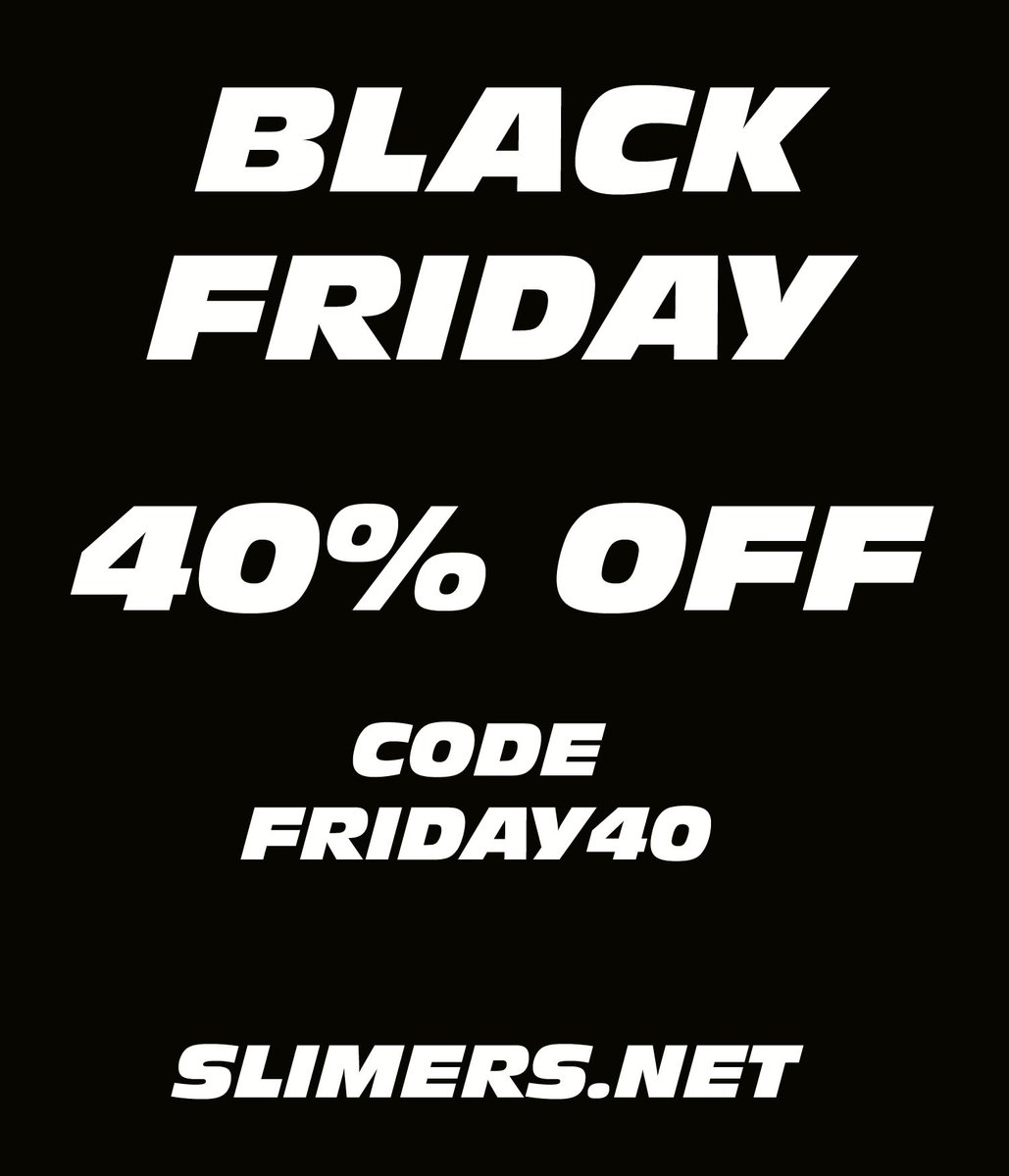 slimers's tweet photo. Get 40% off at https://t.co/oTBKP5D1Vw on Black Friday! Use code Friday40  No Minimums! Slimers don't require refrigeration or special handling. They have a shelf life of years! Take advantage of our Friday offer! https://t.co/07KSY34YTB