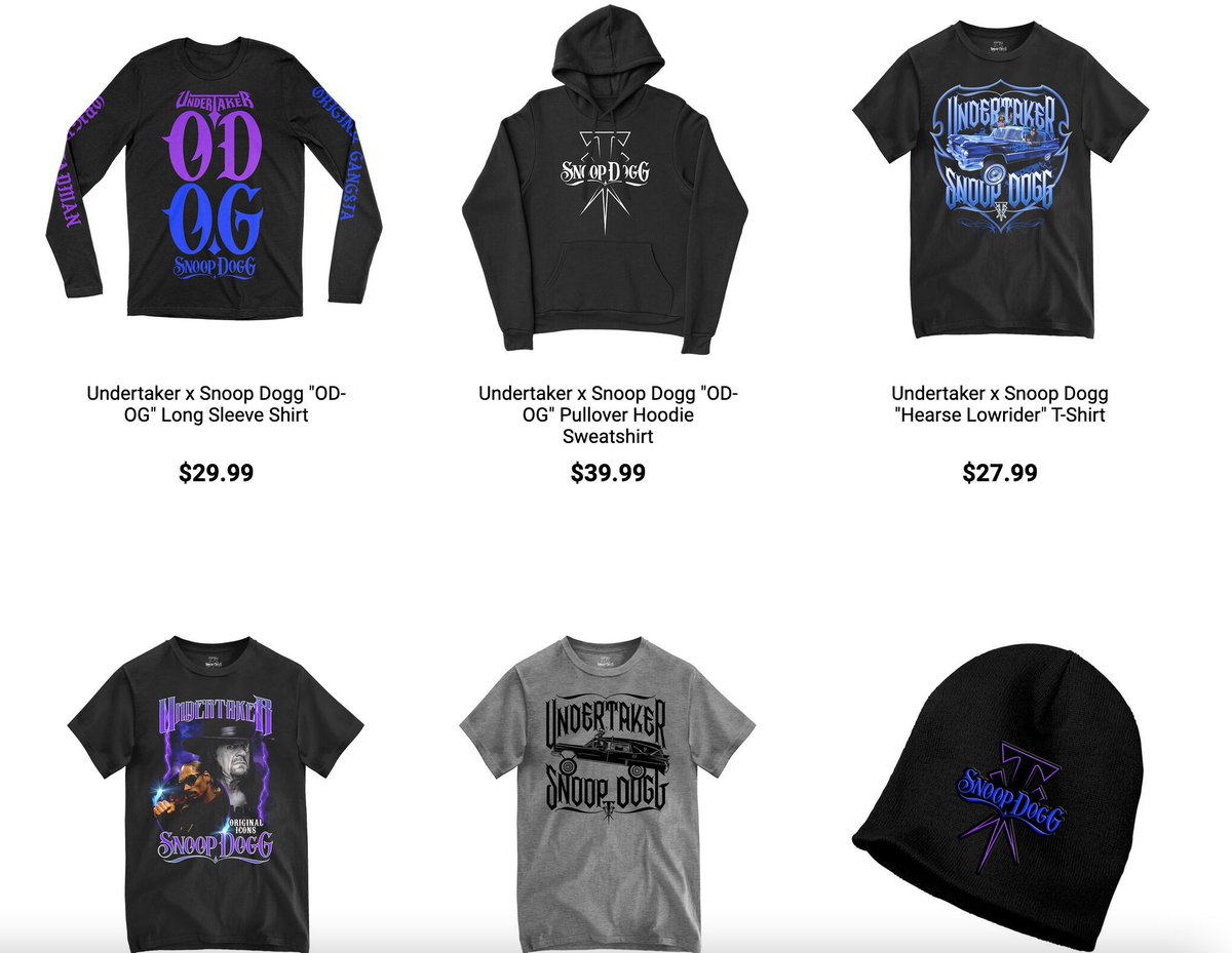 snoop dogg undertaker merch