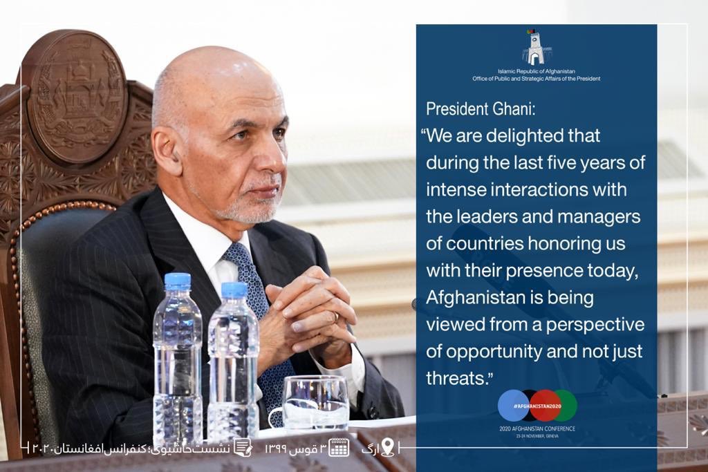 #2020AfghanistanConference, Geneva kick started today focusing on Peace, Prosperity & Self-Reliance. Hope that it would have a positive impact & convince International community to stand by Afghanistan in overcoming the ongoing war & the severe repercussions of #coronavirus.