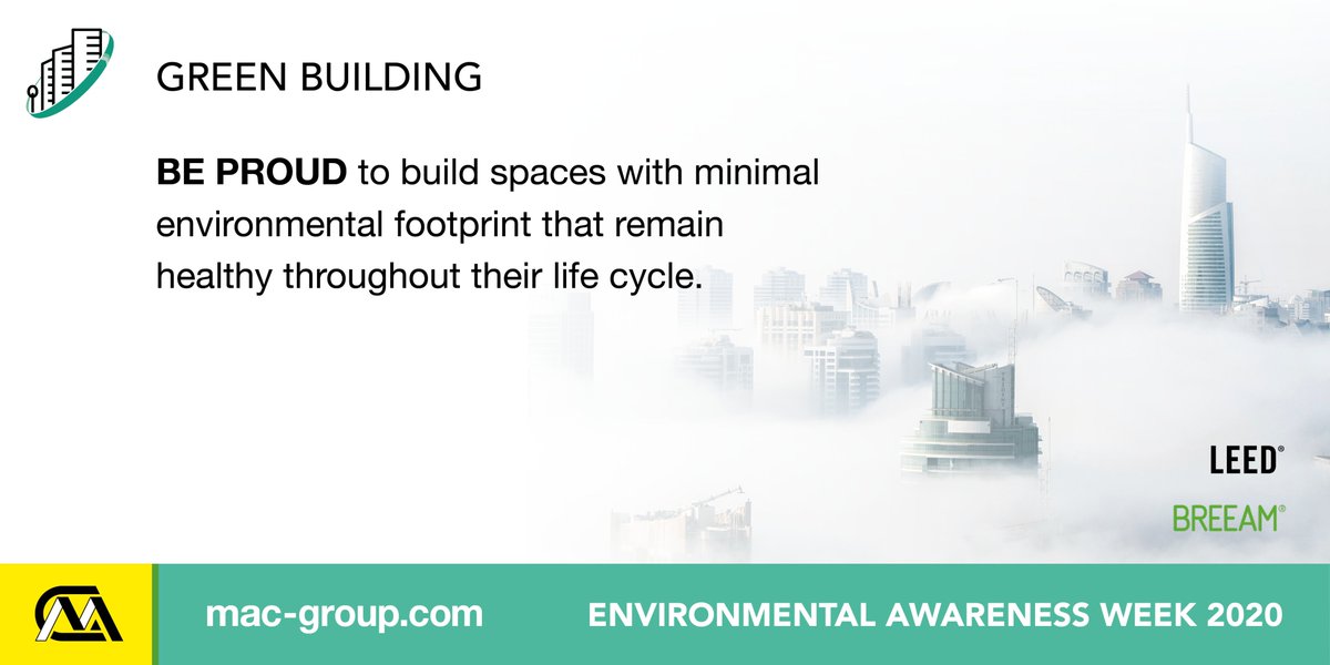 macgroupcom's tweet photo. Building and construction activities account for 36% of global final energy use and 39% of energy-related CO2 emissions worldwide. 

Sustainable construction is vital to reduce this impact on the environment. 

#LoveConstruction #TEAMmac #EnvironmentalAwarenessWeek2020 https://t.co/fJgghZ63vJ