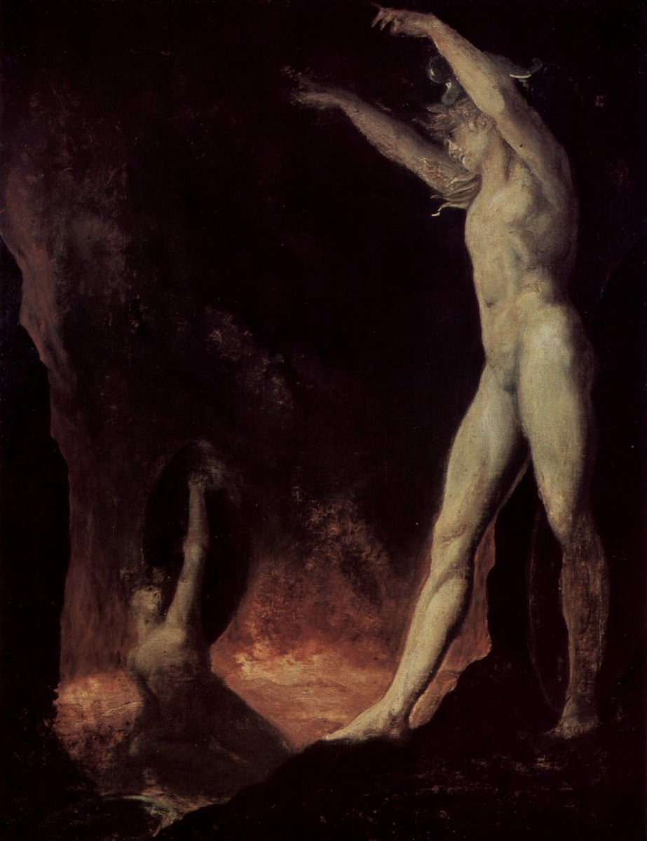 Henry Fuseli (of Nightmare fame) really really loved a sexy Satan. 'These are illustrations of Milton's masterwork! The abs are theological... I swear.'