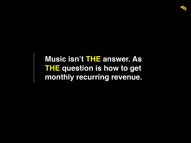 Don't get us wrong. Music is the key to succes. But not the way you run your music business. In that realm MMR, LTV and ARPU are your jams. You know where to find us if you are up for it. #musicmarketing #musicbusiness
