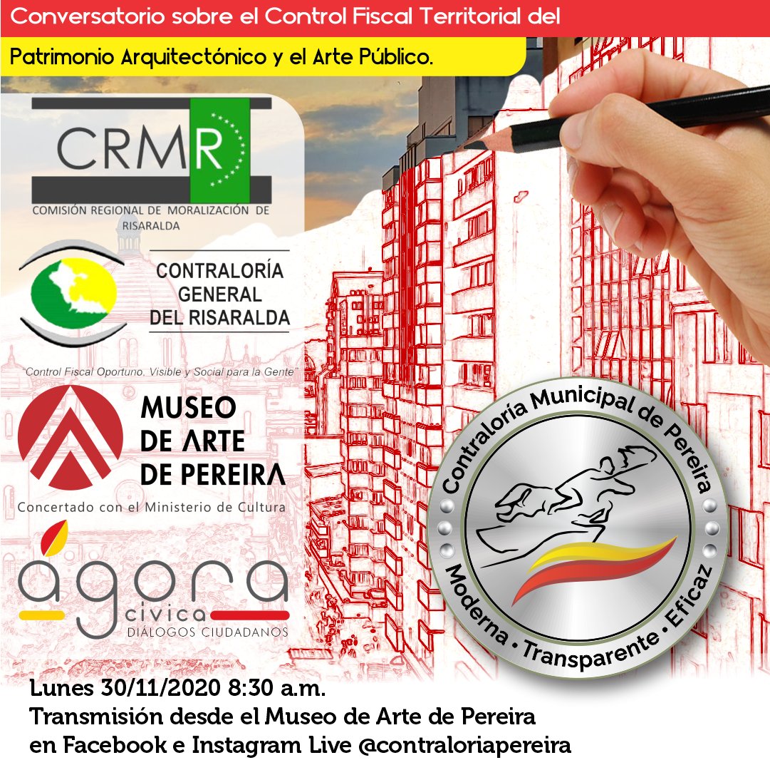 controlpereira's tweet photo. Conversatorio sobre el "Control Fiscal Territorial del Patrimonio Arquitectónico y el Arte Público"
#ContraloríaVisible #EresParteDelControl #ContraloríaCiudadanía https://t.co/llVAJk4Ywc