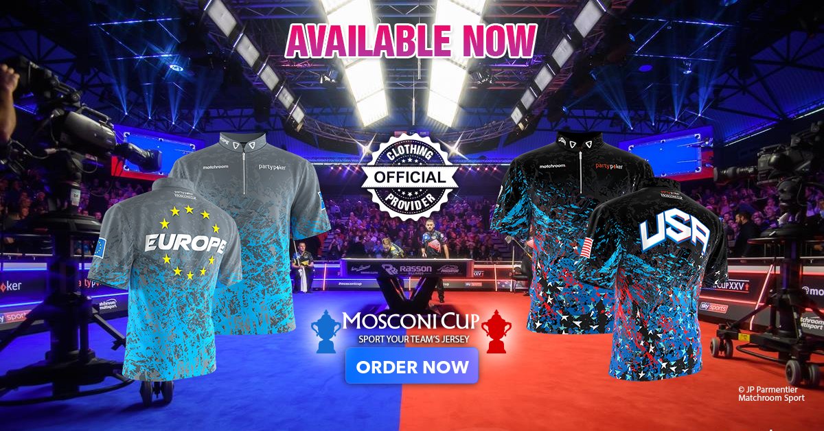 2020 Mosconi Cup jerseys now available!
UltimateTeamGear.com
UltimateTeamGear.co.uk
#MosconiCup