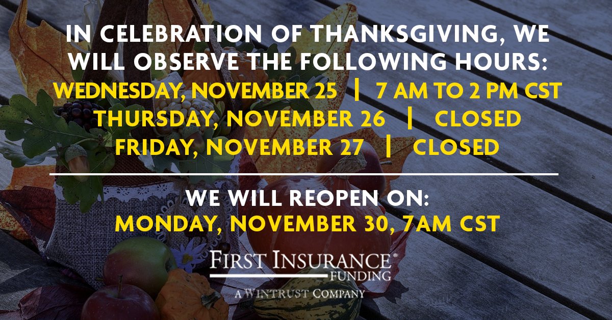 Please note the following closures for the Thanksgiving 2020 holiday #TakeaBreak  #DaysOff