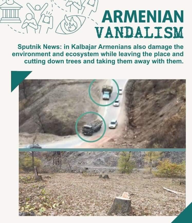 Ramiz_Emi's tweet photo. Ethics and civilian behavior is when you don’t make #ecoterrorism on occupied territories like vandals trying to erase the evidences of your crimes like thieves do. This is not the behavior of the landowners, but the behavior of thieves.
#KarabakhisAzerbaijan
#AZEYouthVoice
#SGE https://t.co/RarwUg6ADo