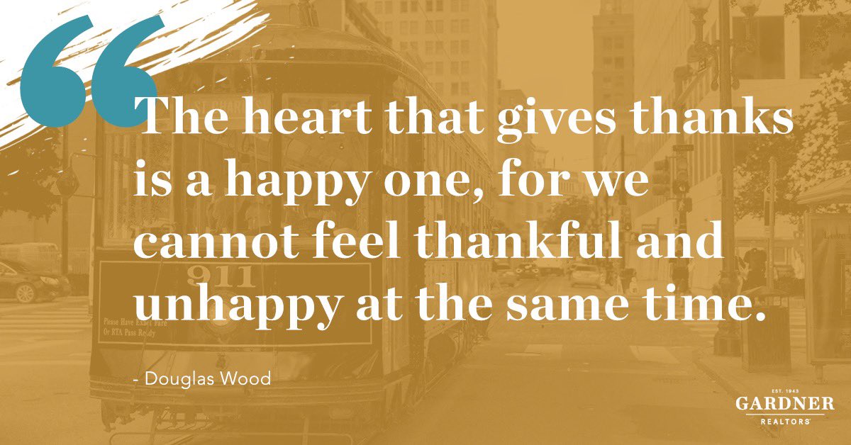 Taking some time today to practice  gratitude...listing three things you’re thankful for each morning can help set you in a positive frame of mind for the whole day!