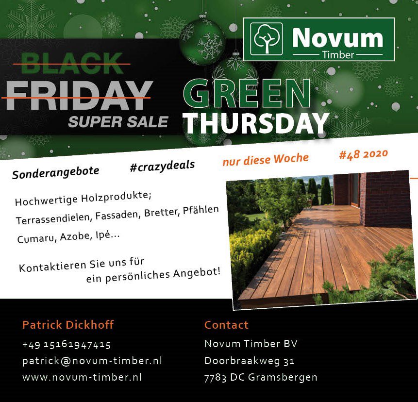 Pae2110's tweet photo. #BlackFriday2020 #BlackFridayDeals #BlackFriday #timber #Holz #terrasse https://t.co/lJuc56HS5w