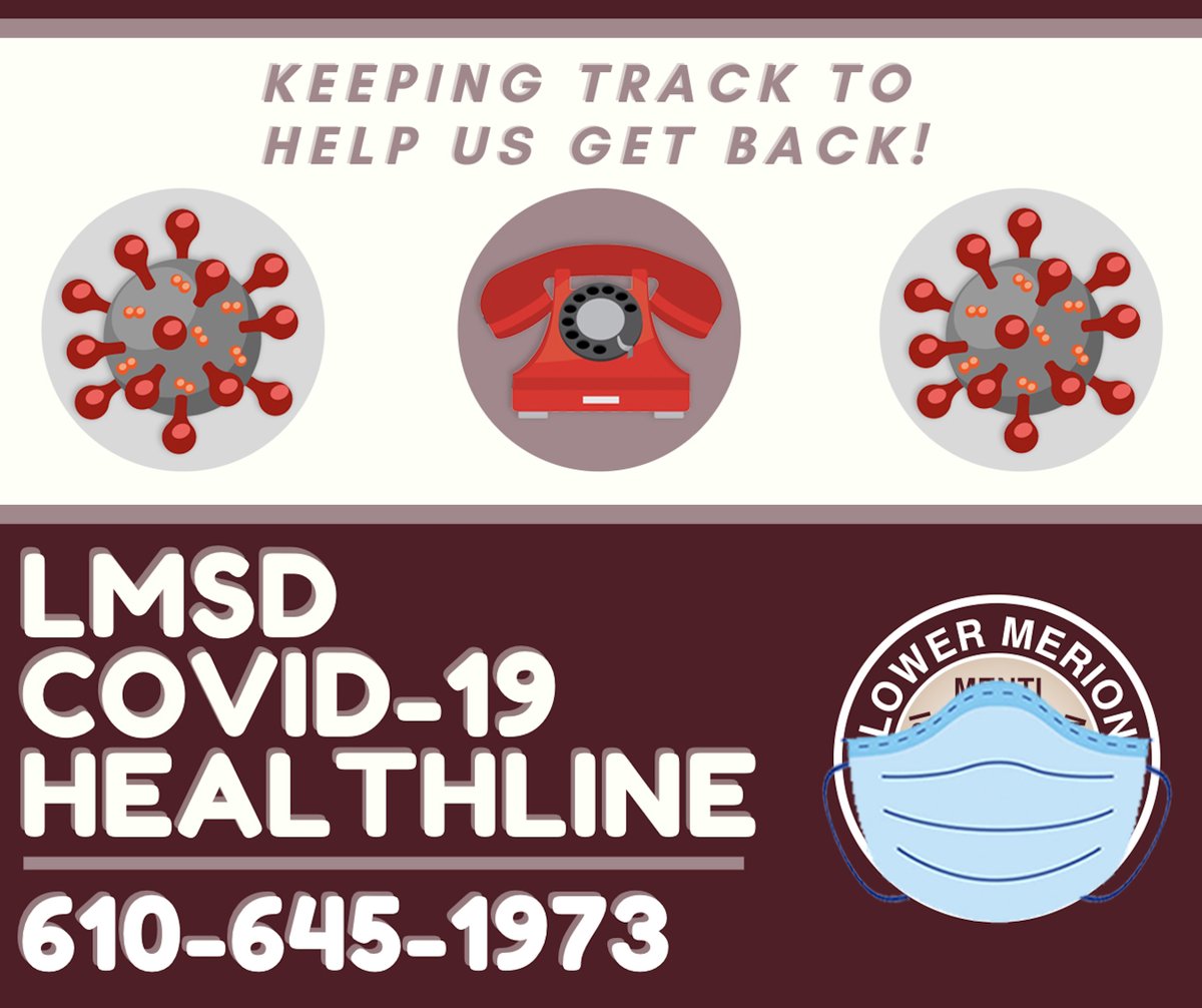 LMSD now has its own COVID-19 Healthline for staff and for students' families to report or ask questions about cases. Keeping Track So We Can Get Back. lmsd.org/about-lmsd/new…