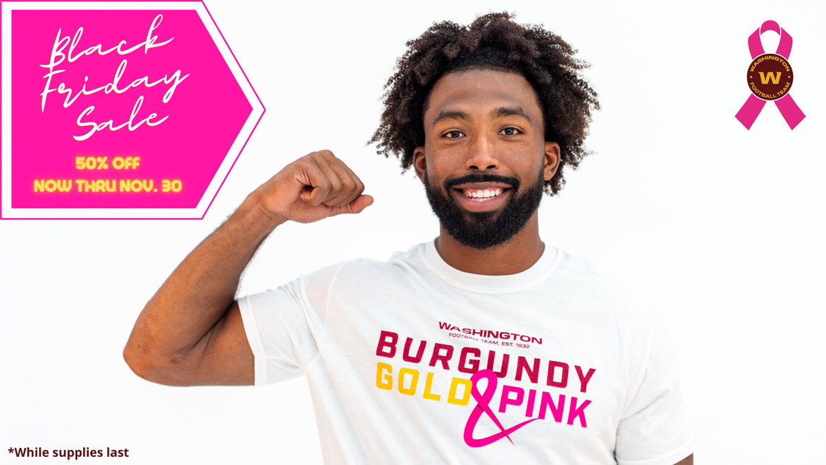 We are kicking off Black Friday Early! Get 50% off your entire Burgundy, Gold & PINK t-shirt from now until Nov. 30 while supplies last π
All proceeds support local Breast Cancer organizations, buy here β‘οΈ https://t.co/yjvLyTN0KT https://t.co/XflkrY7XCV