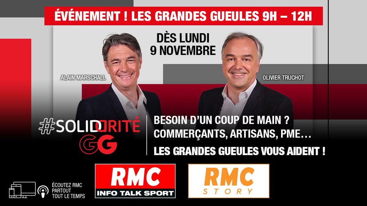 cadolya's tweet photo. 1ère antenne pour moi demain sur @GG_RMC #SolidaritéGG présentée par @AlainMarschall et @OlivierTruchot. Merci à toute l'équipe de soutenir et donner la parole aux entreprises. Rendez-vous Mardi 24 novembre 2020 à 9H40 pour parler de Cadolya Goodies ! https://t.co/fhPFS4pnXb