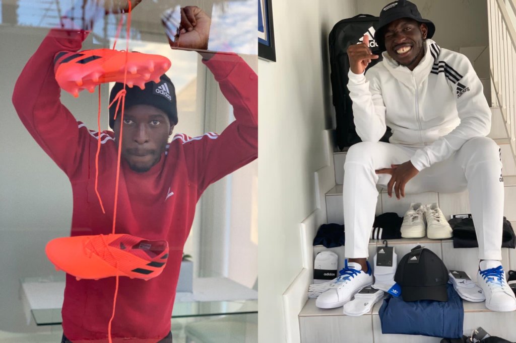 SMETechZA's tweet photo. We caught up with a special member of the @adidasfootball family, Aubrey Modiba to share a few personal insights, and since #BlackFriday is around the corner… to find out what adidas products are on his wishlist. https://t.co/UlFFxnAEQ4 https://t.co/MnmYlnkICX