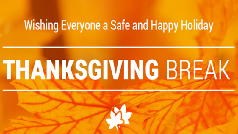 We wish everyone a safe and happy holiday! Reminder that OUSD schools are closed all week for Thanksgiving Break and OUSD offices are closed on Thursday and Friday. There is also no grab and go meal pick-up or delivery this week.