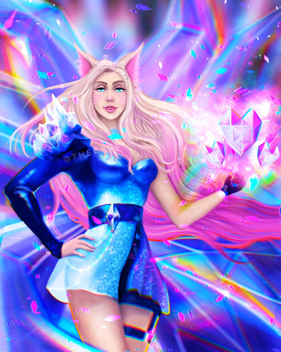 TheCaseyChavez's tweet photo. Painted this for a friends bday! #ahri  #LeagueOfLegendsFanArt #KDA #KdaFanArt @LeagueOfLegends @KDA_MUSIC https://t.co/asMuZvisZz