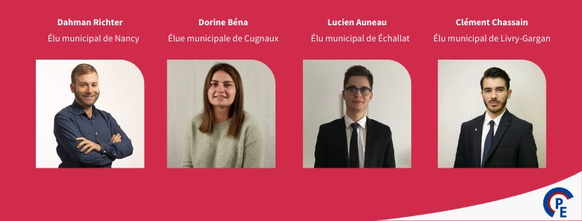 ParlementEtudia's tweet photo. 🔴 LES JEUNES ÉLUS MUNICIPAUX 🔴

👩‍💻 Le 12 novembre, le Parlement des Étudiants organisait une table-ronde autour de 4 jeunes conseillers municipaux pour parler politique et engagement. 

Vous avez raté l’évènement ? Retrouvez tous ses détails ici : 

👉  https://t.co/iGh0aVVOjE https://t.co/kmciVRCExw