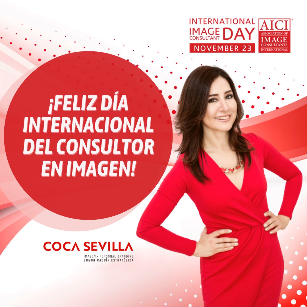 coca_sevilla's tweet photo. 🥳¡Felicidades a mis colegas y mi agradecimiento a mis clientes por su confianza y compromiso; y por permitirme poner a su servicio mi profesión. Celebremos con pasión el propósito de la Consultoría en Imagen!
#ImageDay #IICD #InternationalImageConsultantDay https://t.co/2GZyHprA5N