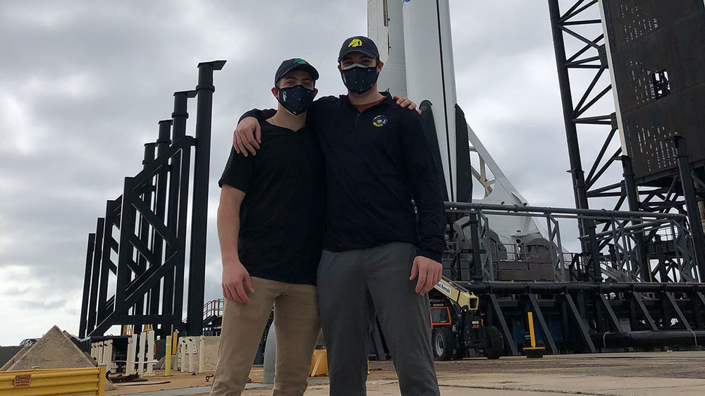 At 6:03 pm, Nov. 21, sophomore Lucas Hopkins could look to the sky from his family’s Texas home and watch his father fly overhead. Just four minutes later he flew over Notre Dame.

His dad, U.S. Air Force Col. Michael Hopkins, is aboard the <a href="/Space_Station/">International Space Station</a>: go.nd.edu/3406cf