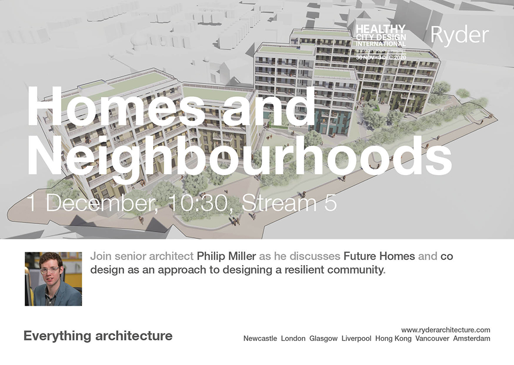 Ryder1953's tweet photo. How do we design integrated and resilient communities? Join Ryder's Philip Miller at this year's @HCD_2020 as he discusses future homes and co design on 1 December https://t.co/kSdL6s51EV #HCD2020 https://t.co/54xgmbST7s