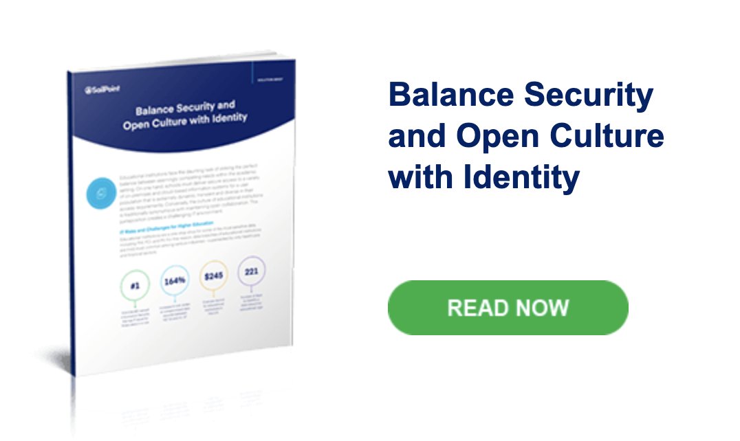 SailPoint's tweet photo. The perfect balance between #accesssecurity and open collaboration within #highered institutions lies in #identitygovernance.

Find out why: https://t.co/QUSJRPjCMb https://t.co/0gaReJMYEu