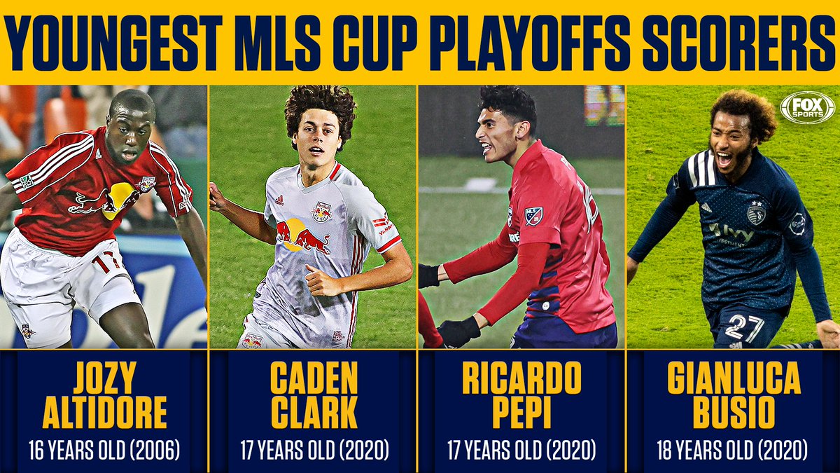 Three of the four youngest players to score in the #MLSCupPlayoffs did it this weekend 🌟