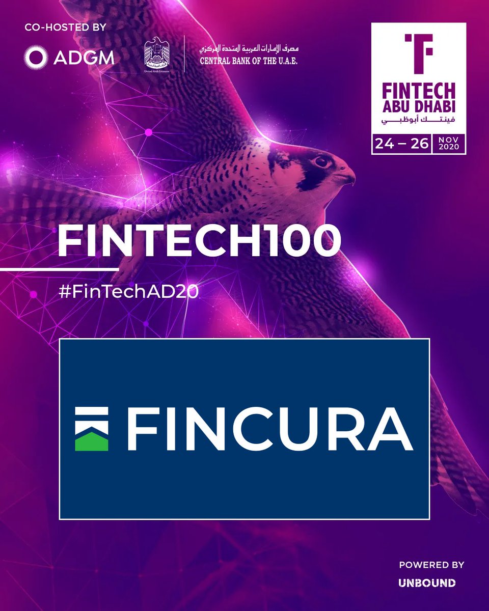 We're inviting you to join us at @FinTechAD on November 24-26. Join the virtual festival co-hosted by <a href="/ADGlobalMarket/">ADGM</a>, #CBUAE, and @UnboundGlobal to see us as part of the #FinTech100 and delve into the global FinTech Ecosystem.
