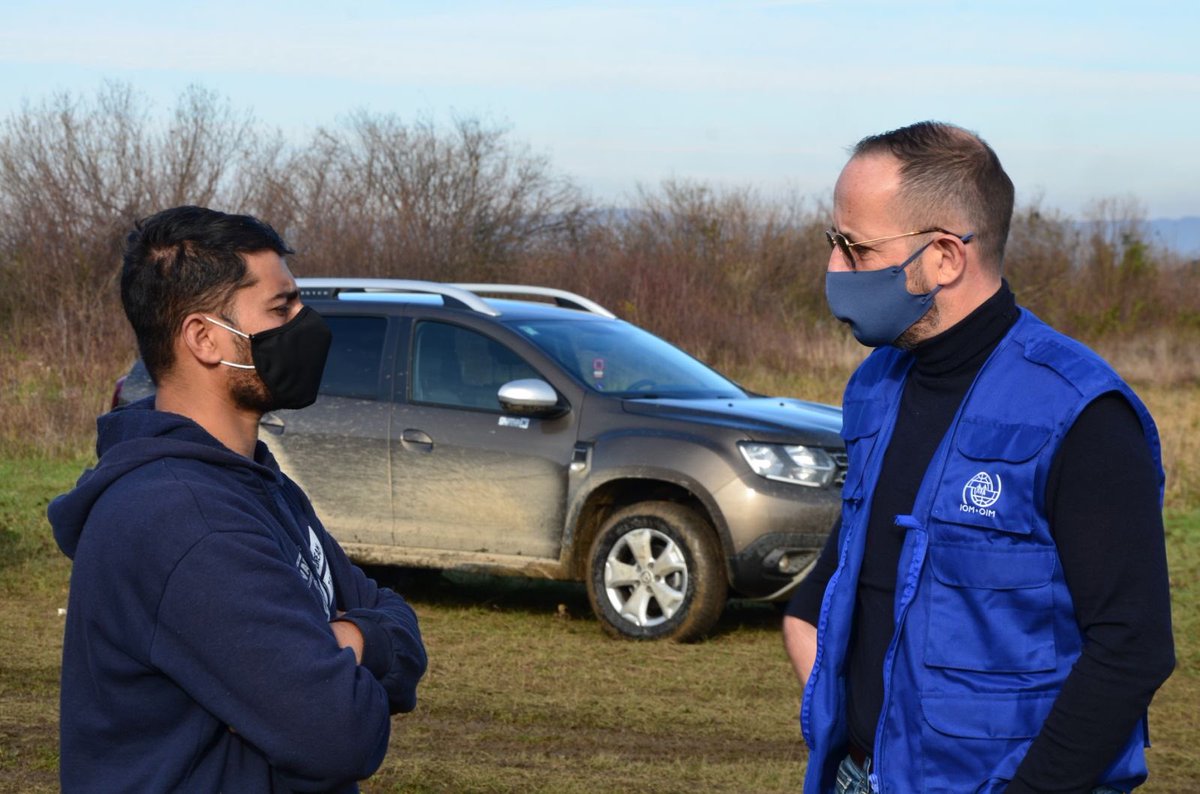 PeterAuweraert's tweet photo. Short thread👇: spent day with @UNmigration outreach team in #unasana #BiH, ie crew providing #humanitarian assistance to #migrants forced to sleep outside, thanks to @eubih @eu_near financial support. Could not be prouder of the work they do, but: https://t.co/6264E7RiGc