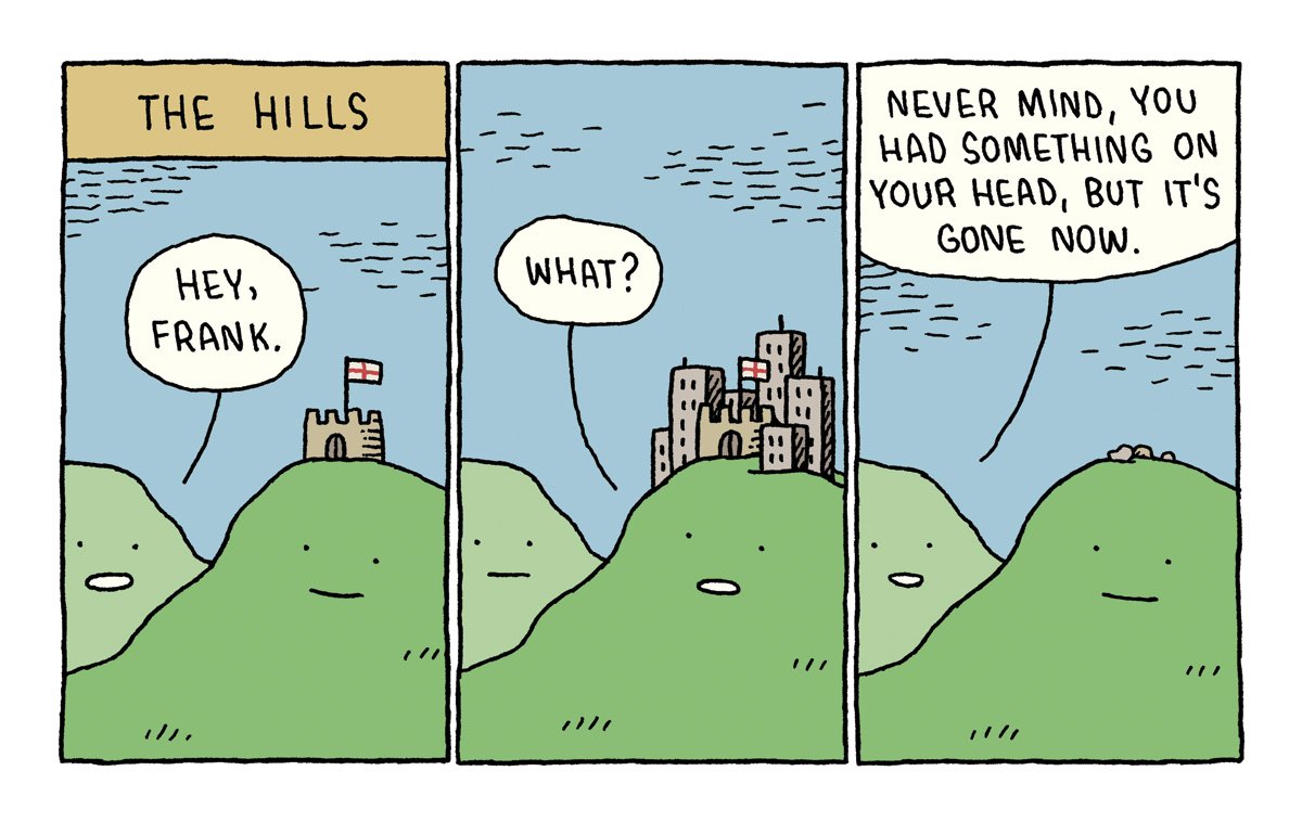 Tempi umani e tempi geologici
(by <a href="/tomgauld/">Tom Gauld</a>)