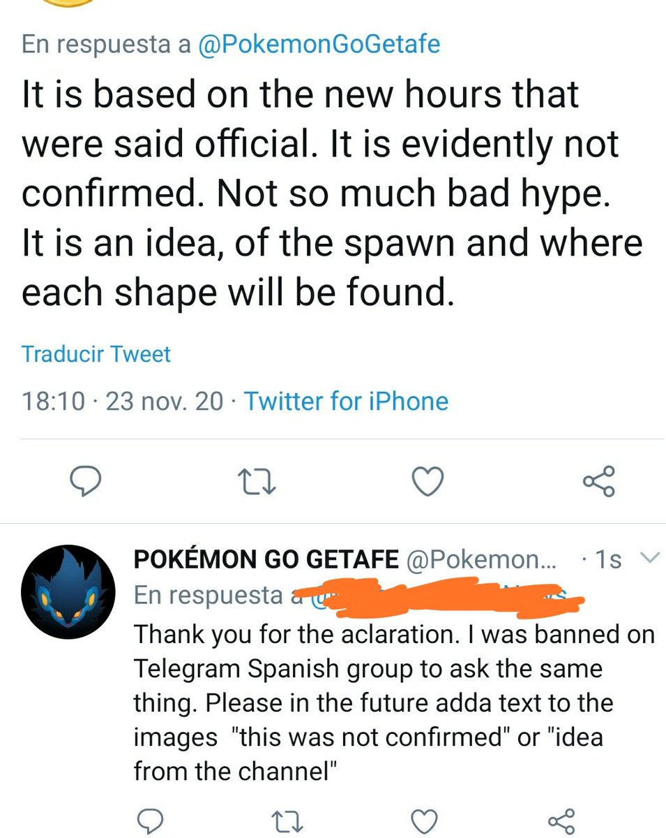 PokemonGoGetafe's tweet photo. Si te inventas una noticia, Al menos indica que es una noticia inventada. Que mucha gente se la cree. Por cierto un saludo al canal de Telegram! https://t.co/foBjDhO9pP https://t.co/s9Z1dYlOpj