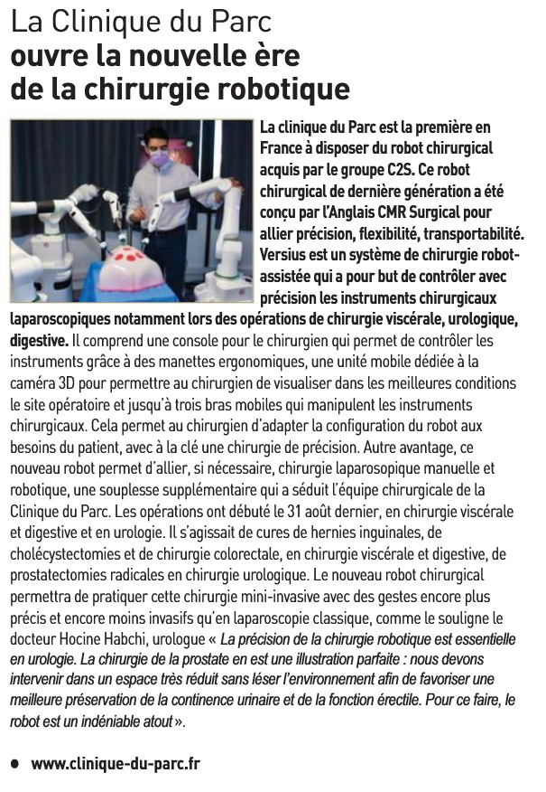 Ce mois dans STEMP Magazine St-Etienne, la chirurgie robotique, une technologie au service des patients.