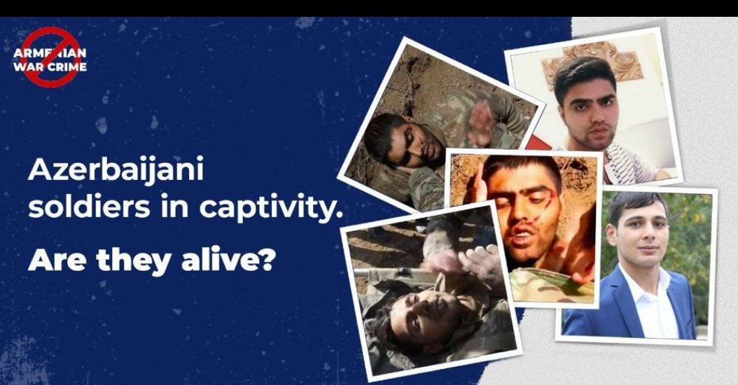 M11ns1's tweet photo. Armenia continues to break international law. They are imprisoning Azerbaijani soldiers although war has ended! @amnesty @hrw @FRANCE24 @guardian @washingtonpost @CNN @BBCWorld @nytimes @FoxNews @Telegraph @TIME @UNHumanRights #UN @OSCE @ICRC 
#bringbackAmin 
#bringbackBayram https://t.co/Flt2fzOAjZ