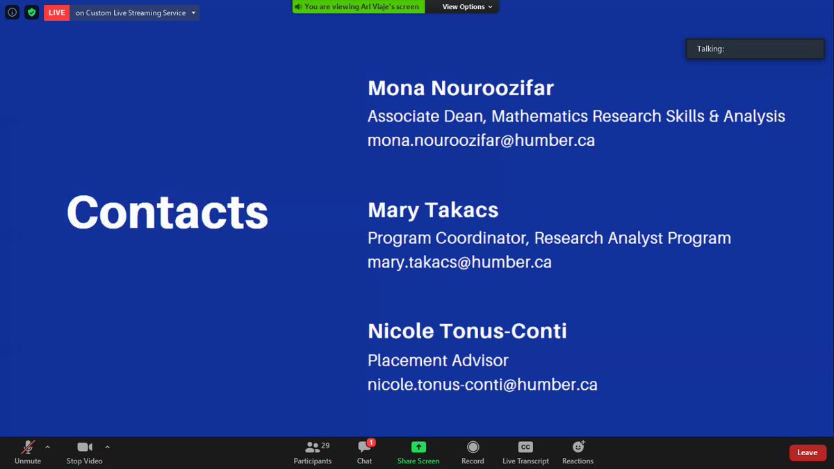 Humber RAPP tweet media