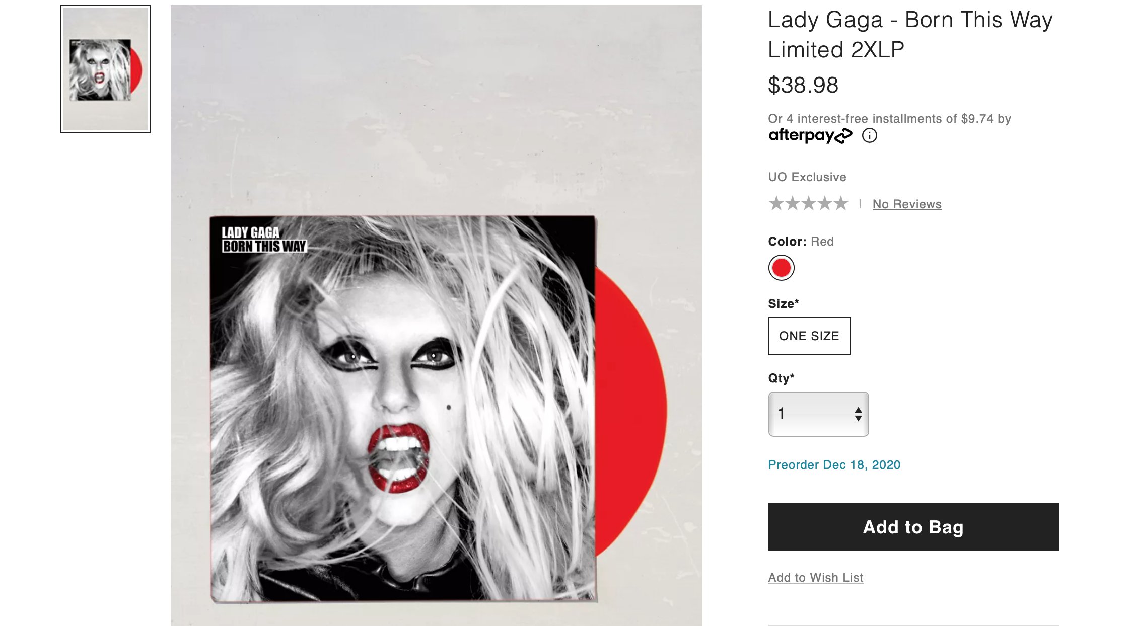 Lady Gaga - Born This Way - Vinyl