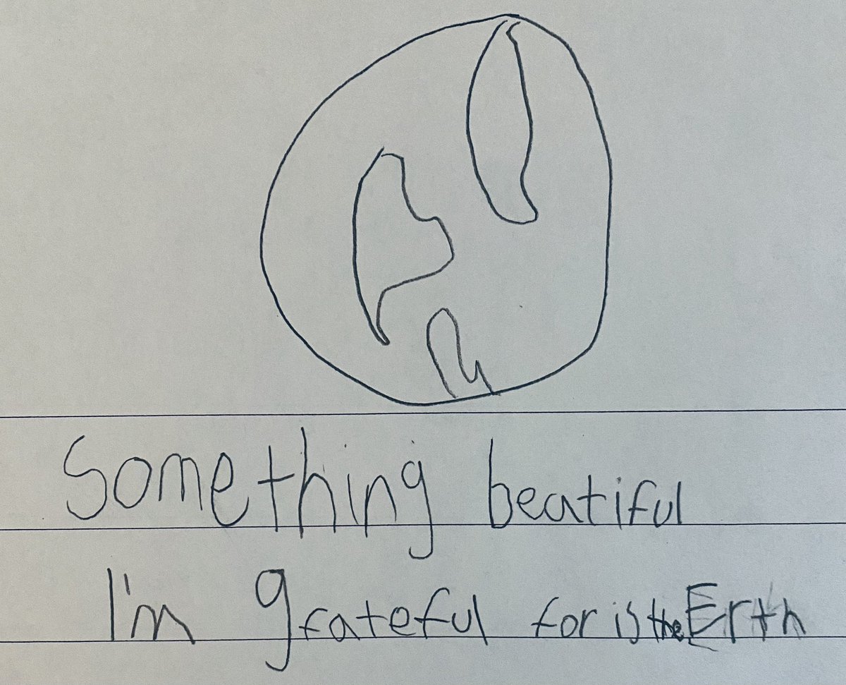 kayleyheeter's tweet photo. 2nd graders writing gratitudes for things money can’t buy ♥️ @RidgewoodES https://t.co/NCJJUwSe63