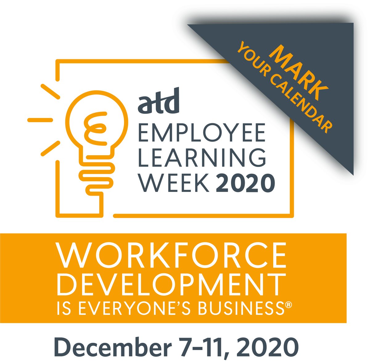 atd's tweet image. Mark your calendar for December 7–11 for #ATDEmployeeLearningWeek! 

Organizations and ATD chapters can participate, then be recognized as an ATD Champion of Learning. Learn more: bit.ly/3kYSjrc