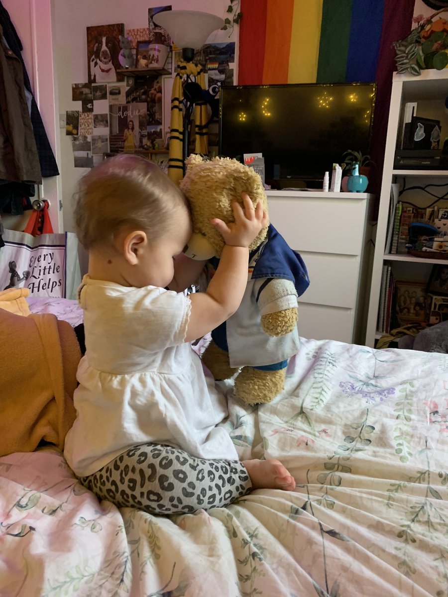 ShinyHappyJess's tweet photo. Happy doccy who day from my niece and her best friend Doctor Bear 🐻 she’s not keen on teddies but is OBSESSED with my 13 bear and will sit and cuddle and chatter to it 🥺🥺 #DoctorWhoDay 🪐 https://t.co/4moFoosa6s