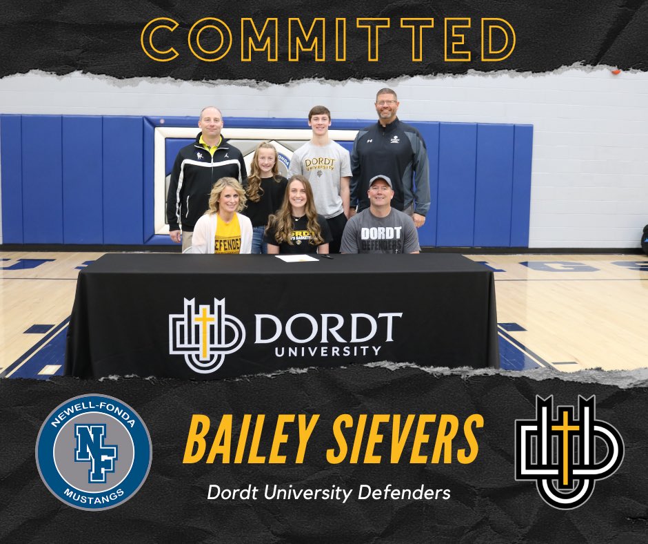 Congratulations to Bailey Sievers on her commitment to play basketball for <a href="/DordtWBB/">Dordt Women's Basketball</a> <a href="/dordtuniversity/">Dordt University</a> <a href="/dordtdefenders/">Dordt Defender Athletics</a>