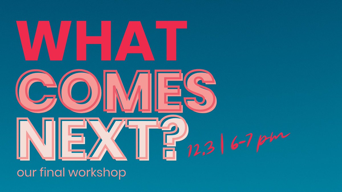 Platform is coming to a close, but the fight is far from over. There are communities who need healing; policies that need writing; lobbying that needs doing; and voices that need amplifying. Join us Dec. 3 at 6:00 pm to learn how to continue the work: bit.ly/PlatformGoodby…